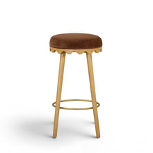 Oodle Performance Vegan Mohair Bar and Counter Stool