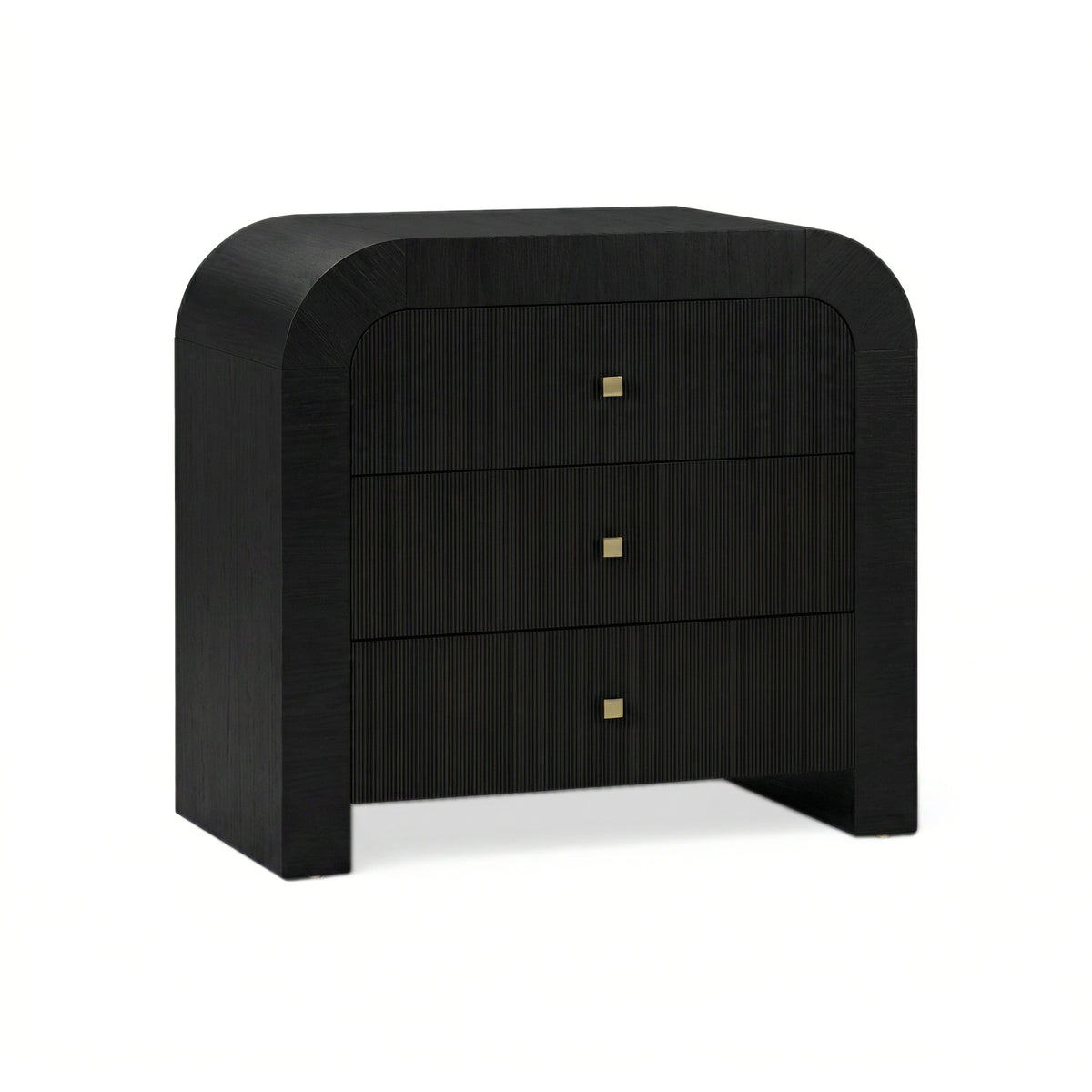Hump 38" Arched 3-Drawer Bedside Chest