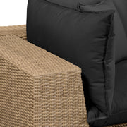 Cali 120" Performance Fabric & Wicker Outdoor Sofa