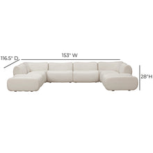 Zenith 8-Piece Contract-Grade Upcycled Fabric Modular U-Sectional