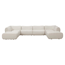 Zenith 8-Piece Contract-Grade Upcycled Fabric Modular U-Sectional