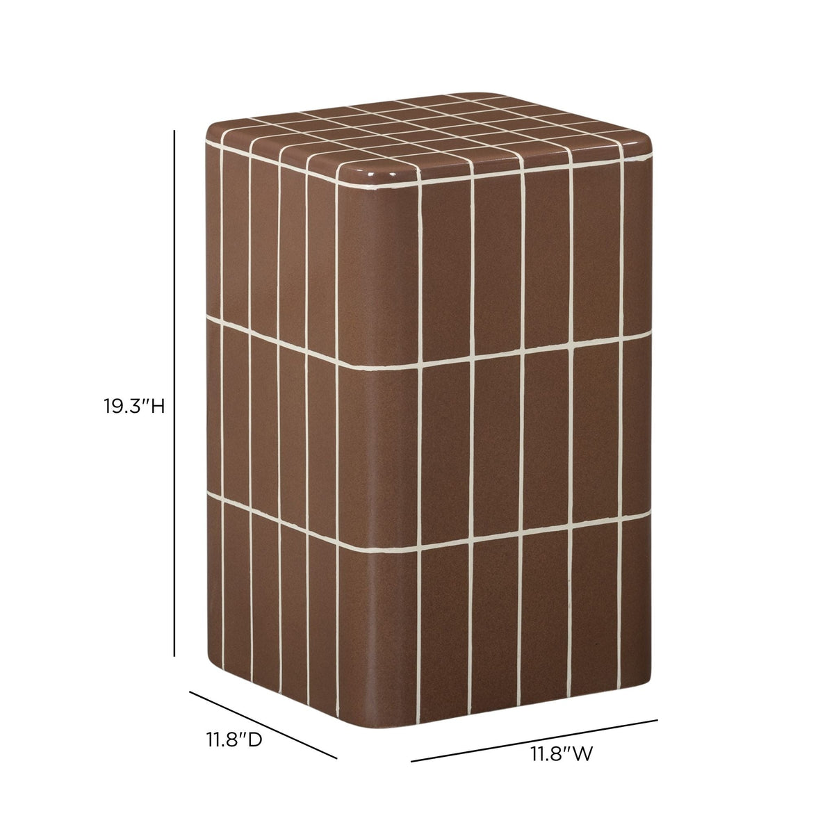 Tatiana Square Concrete Indoor/Outdoor Side Table