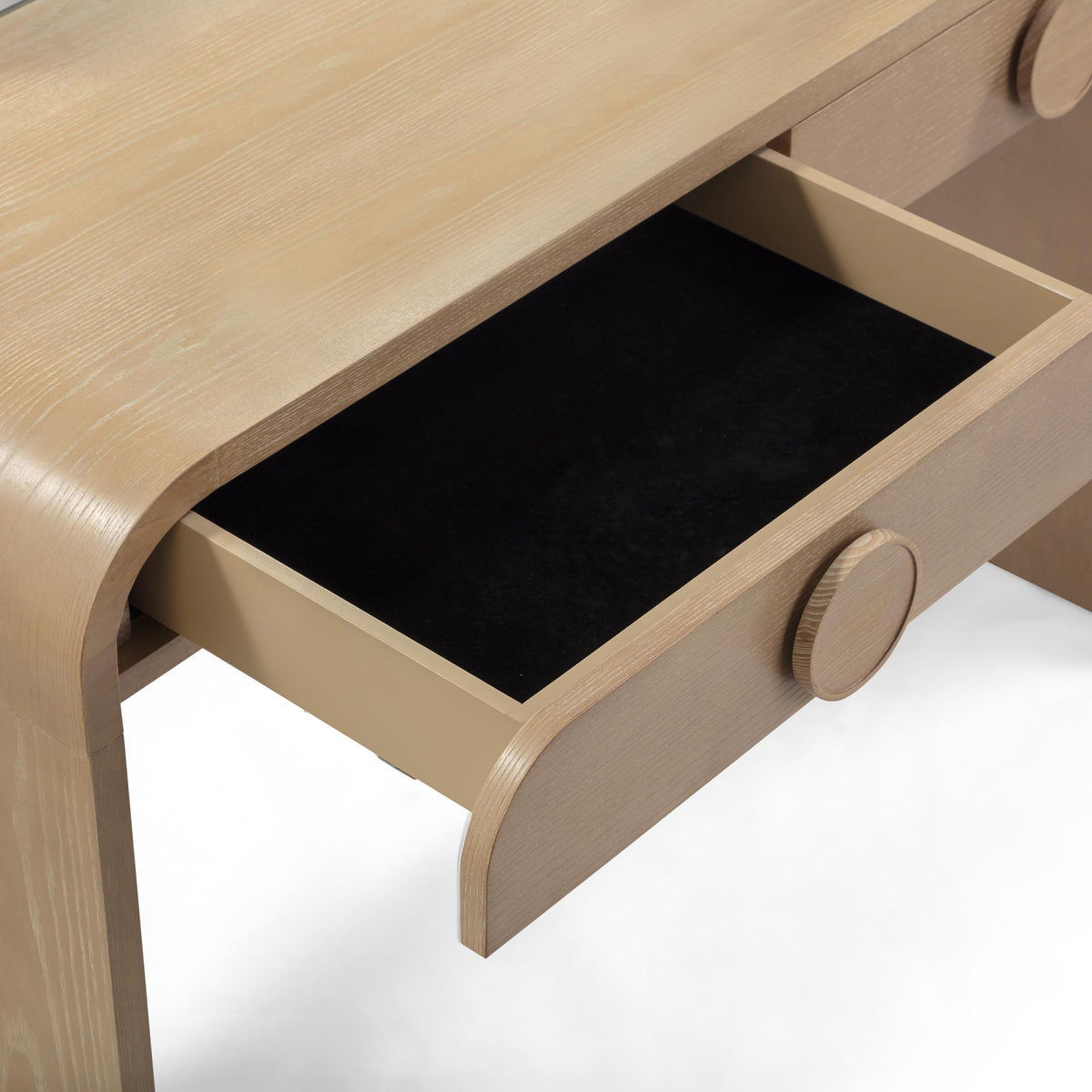 Moonrise 48" Natural Ash 2-Drawer Desk