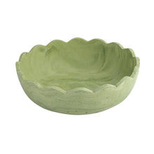 Holly Scalloped Resin Salad Bowl