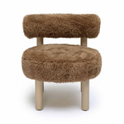 Carmel Contract-Grade Vegan Shearling Accent Chair