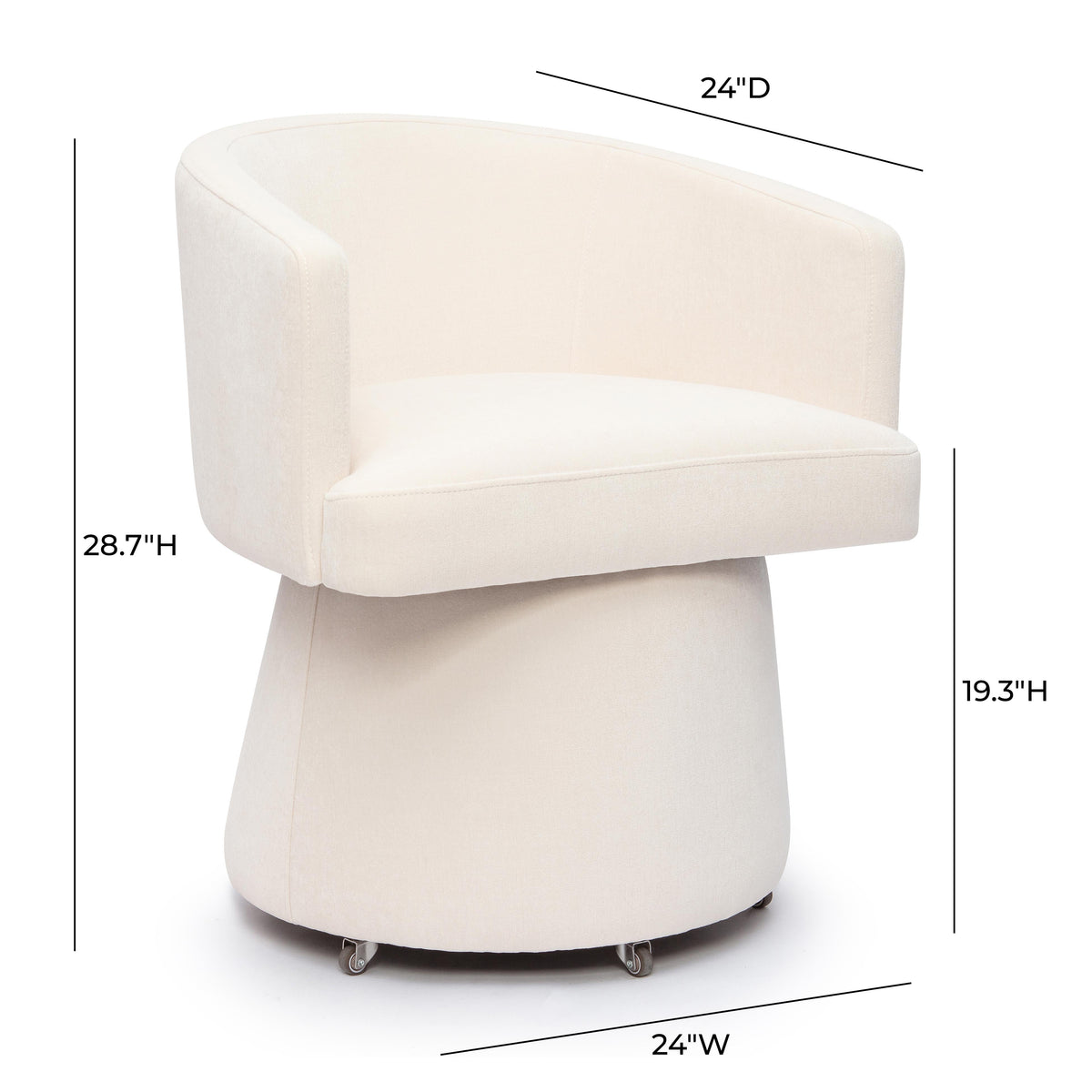 Kristen Rolling Desk Chair