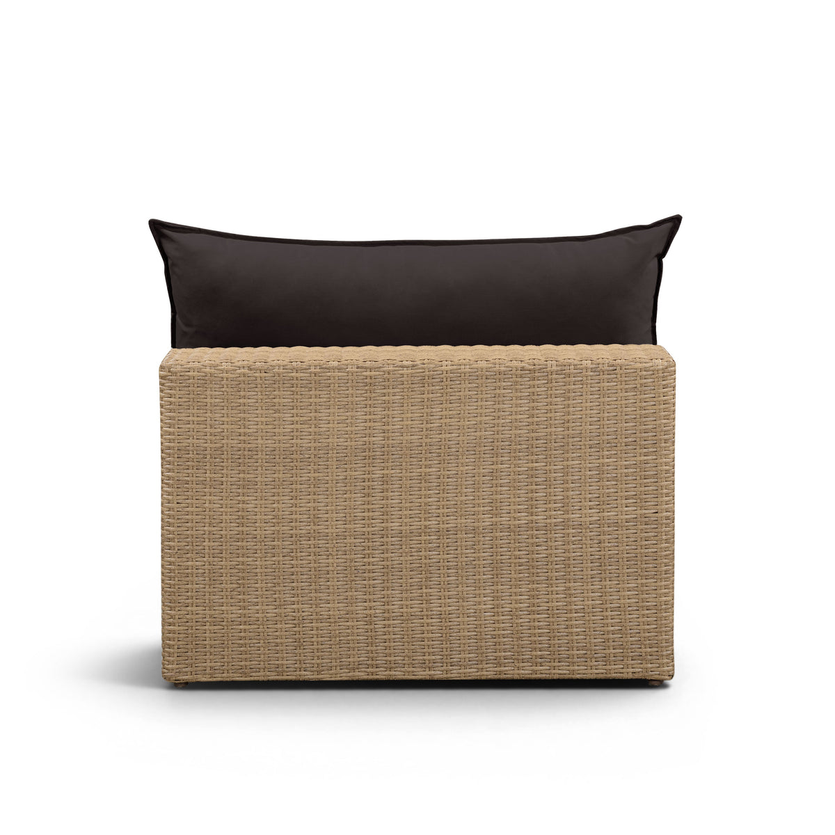 Cali Performance Fabric & Wicker Outdoor Armless Chair