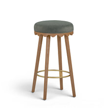 Oodle Performance Vegan Mohair Bar and Counter Stool