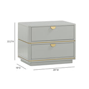 Julieta 28" 2-Drawer Nightstand