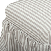 Gertrude Performance Linen Skirted Ottoman